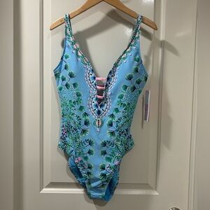NWT Lilly Pulitzer Swimsuit 10 Jaspen